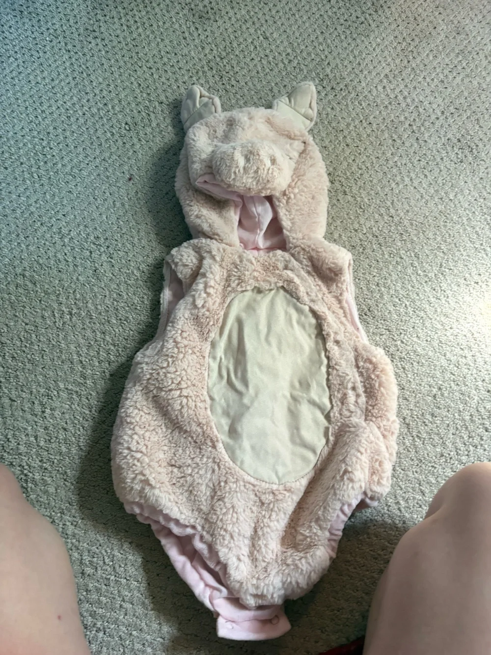 Pottery Barn Kids Plush Piglet Hooded Vest - Light Pink